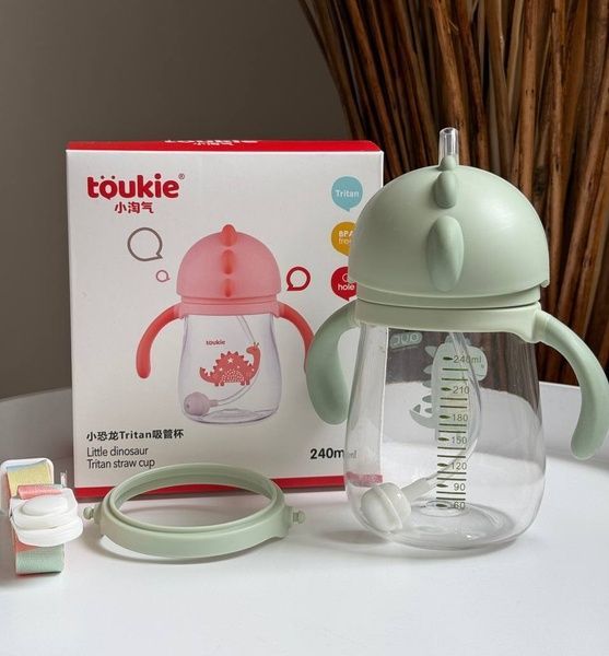 Бутылочка "Toukie Dino" 240 мл Зеленая (5028-56) 5028-56 фото