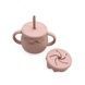Поилка силиконовая 3в1 Бочка Rose Pink PS124-4 фото 1