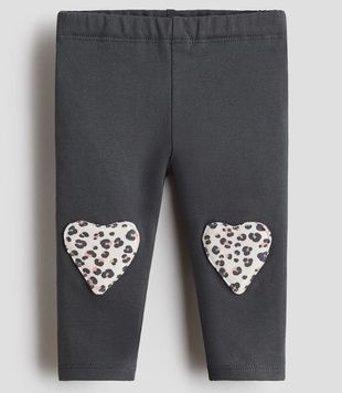 Хлопковые легинсы с флисовой подкладкой от H&M 68см (4897-68) 4897-68 фото