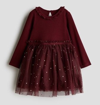 Бавовняна сукня з фатиновою спідницею H&M 74см (4615-74) 4615-74 фото