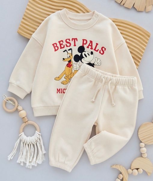 Теплый хлопковый костюм на флисе H&M 68см (5228-68) 5228-68 фото