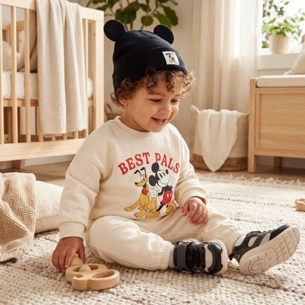Теплый хлопковый костюм на флисе H&M 68см (5228-68) 5228-68 фото