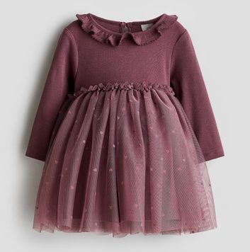 Хлопковое платье с фатиновой юбкой H&M 68см (5810-68) 5810-68 фото