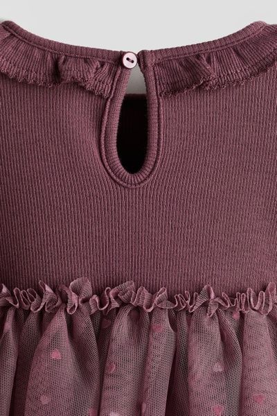 Бавовняна сукня з фатиновою спідницею H&M 68см (5810-68) 5810-68 фото