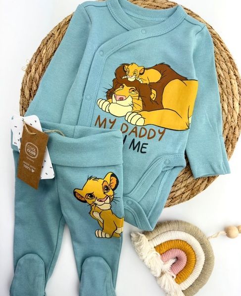 Комплект кофта штани Disney Baby з манжетами 100% бавовна 68см (1371-68) 1371-68 фото
