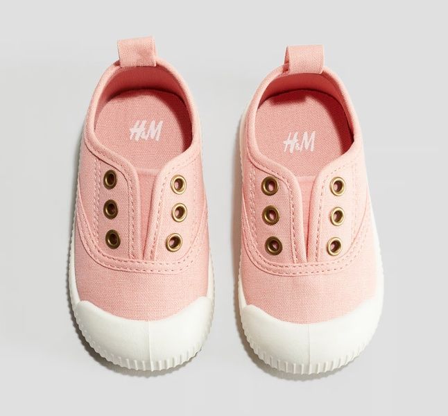 Хлопковые кеды H&M 18/19 6-12M (стелька 11.1см) (5710-74) 5710-74 фото