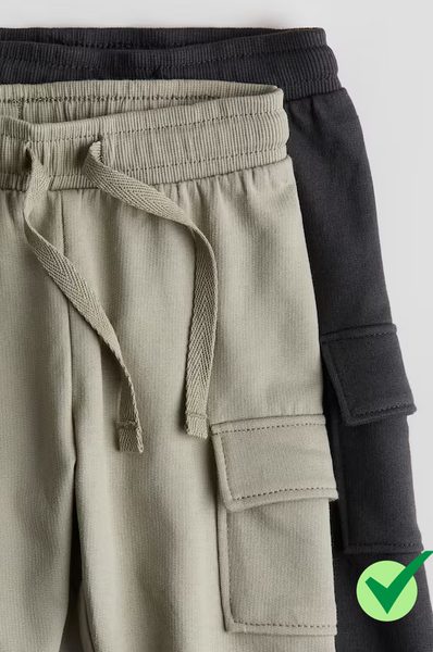 Дитячі джоггери-карго з бавовни від H&M 56см (3103-56) 3103-56 фото