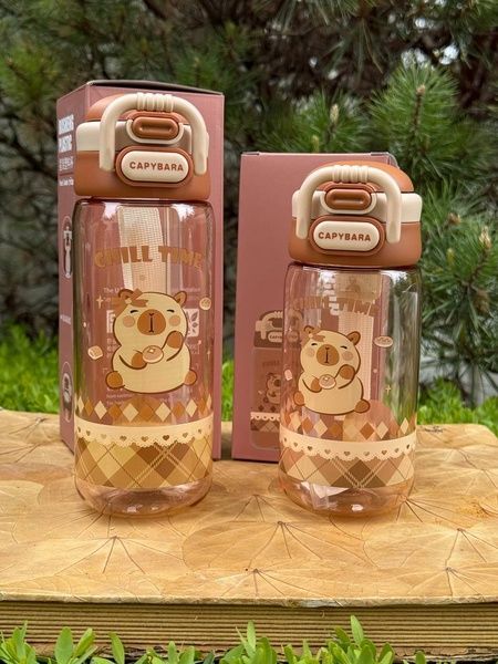 Дитяча пляшечка &laquo;Капібара&raquo; з тритану 🧸490 мл 5290-56 фото