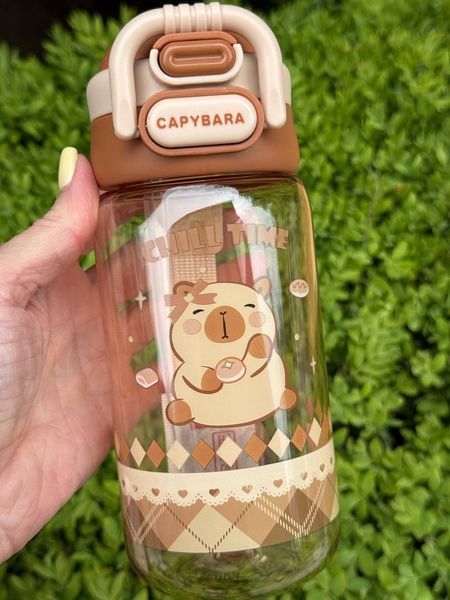 Дитяча пляшечка &laquo;Капібара&raquo; з тритану 🧸490 мл 5290-56 фото