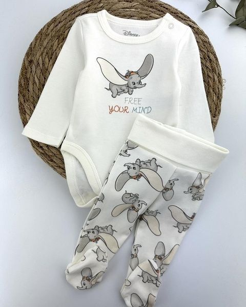 Комплект человечек боди распашонка ползунки шапочка нагрудник Disney Baby хлопок 56см (1428-56) 1428-56 фото