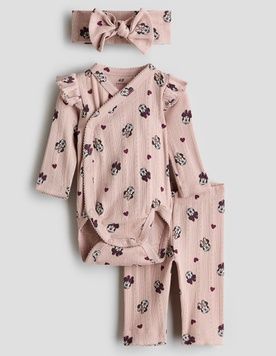 Комплект боди брюки повязка от H&M 56см (4594-56) 4594-56 фото