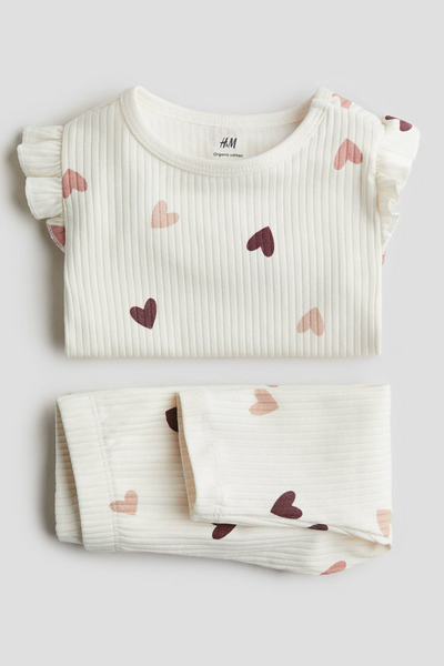 Хлопковый костюм в полоску от H&M 92см (5424-92) 5424-92 фото