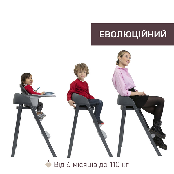 Стільчик для годування 3 в 1 Chicco Crescendo Up 87046.07 фото