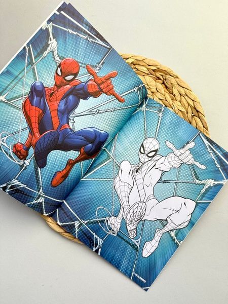 Цветные раскраски с героем Marvel Spider-Man RZ111 фото