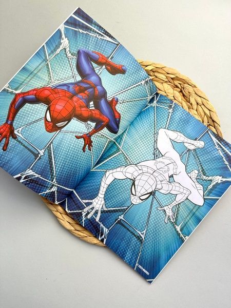 Цветные раскраски с героем Marvel Spider-Man RZ111 фото