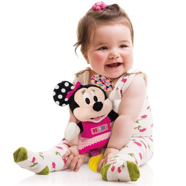 М'яка іграшка на коляску Clementoni "Baby Minnie", серія "Disney Baby" 17164 фото