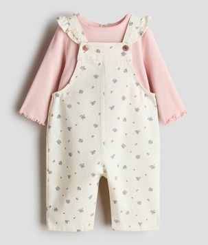 Бавовняний комплект комбінезон та боді від H&M 98см (5447-98) 5447-98 фото