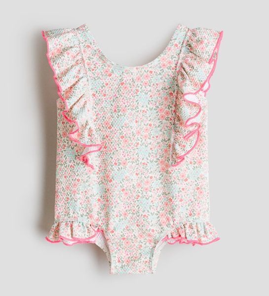 Слитный купальник с оборками H&M 62/68см (2-6M) (5579-68) 5579-68 фото