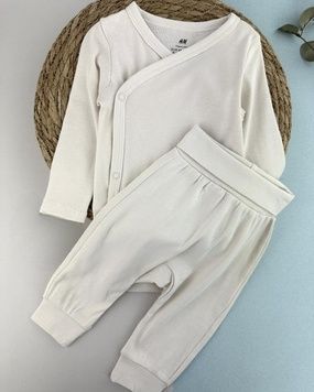Комплект боді штани у ніжних кольорах H&M бавовна 68см (1434-68) 1434-68 фото