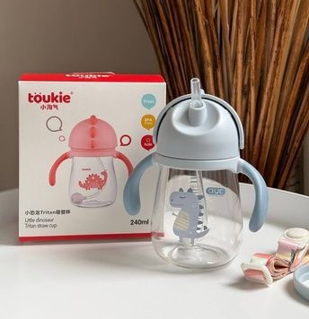 Пляшечка "Toukie Dino" 240 мл Блакитна (5026-56) 5026-56 фото