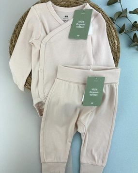 Комплект боді штани H&M бавовна 68см (1437-68) 1437-68 фото