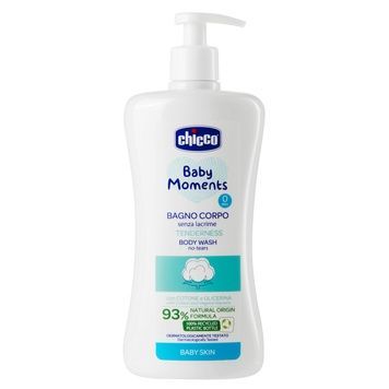 Гель для купания с экстрактом хлопка и глицерином Chicco Baby Moments "Без слез", 500 мл 10583.00 фото
