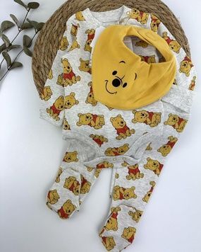 Комплект боді штани нагрудник Disney Baby бавовна 56см (1406-56) 1406-56 фото