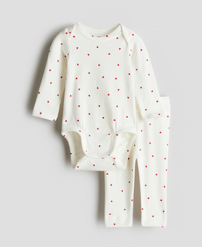 Комплект боди и штанов от H&M хлопок 56см (3164-56) 3164-56 фото