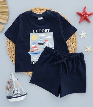 Бавовняний костюм H&M 74см (5283-74) 5283-74 фото