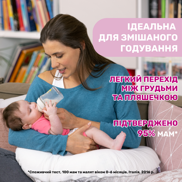Пляшечка пластик Chicco Natural Feeling NEW, 250 мл, 2м+ 81323.30 фото
